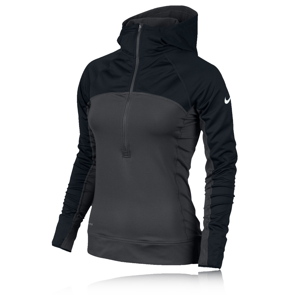 Nike Shield Pro Hyperwarm Women's Dri-Fit Max Hooded Running Top | SportsShoes.com