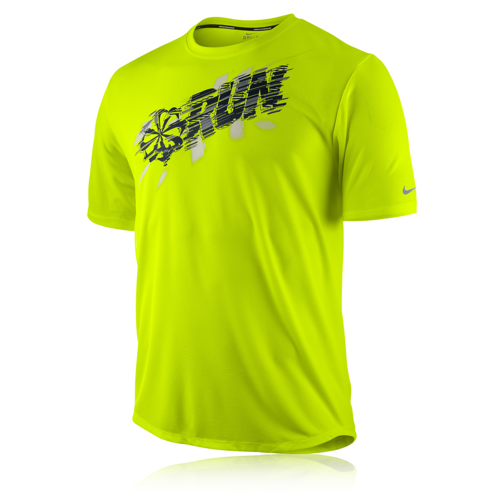 Nike Challenger PW Fade Short Sleeve Running T-Shirt | SportsShoes.com