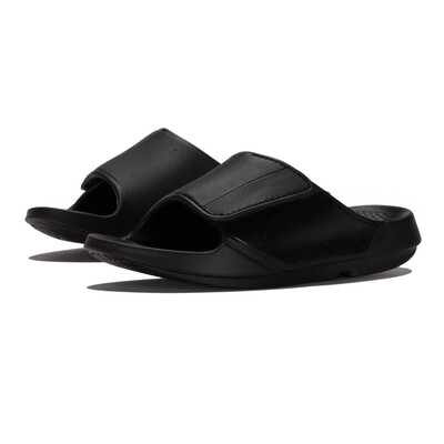 Men's OOFOS OOahh Slide Sandals - Navy - Lightweight Recovery Footwear