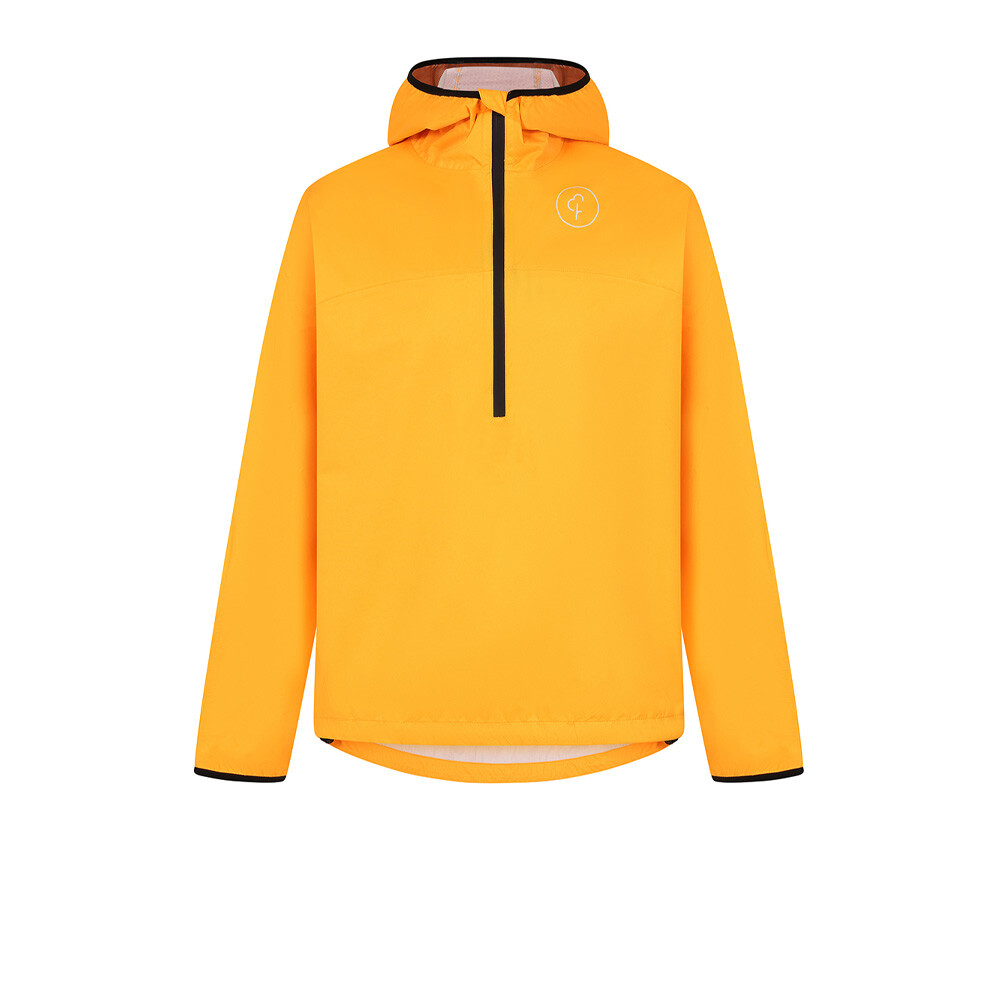 parkrun apricot Men's Stretch Waterproof 1/2 Zip Jacket - Apricot