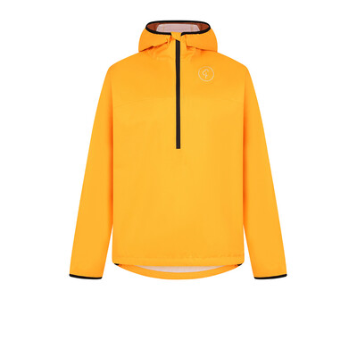 parkrun apricot Uomo Stretch Impermeabile 1/2 Cerniera Giubbotto - Apricot