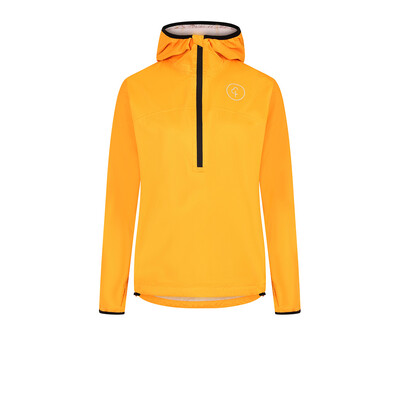 parkrun apricot Women's Stretch Waterproof 1/2 Zip Jacket - Apricot