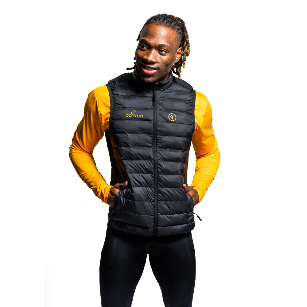 parkrun apricot Men's Padded Gilet