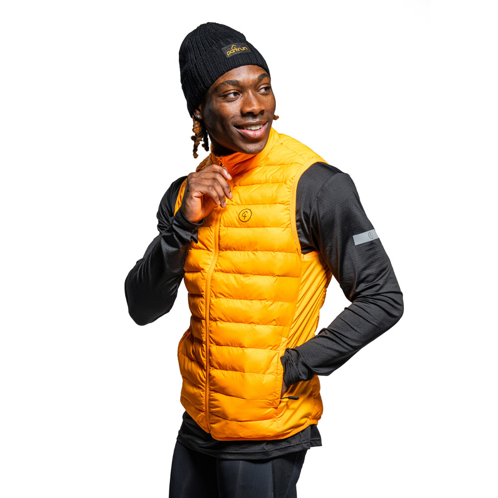 parkrun apricot Men's Padded Gilet