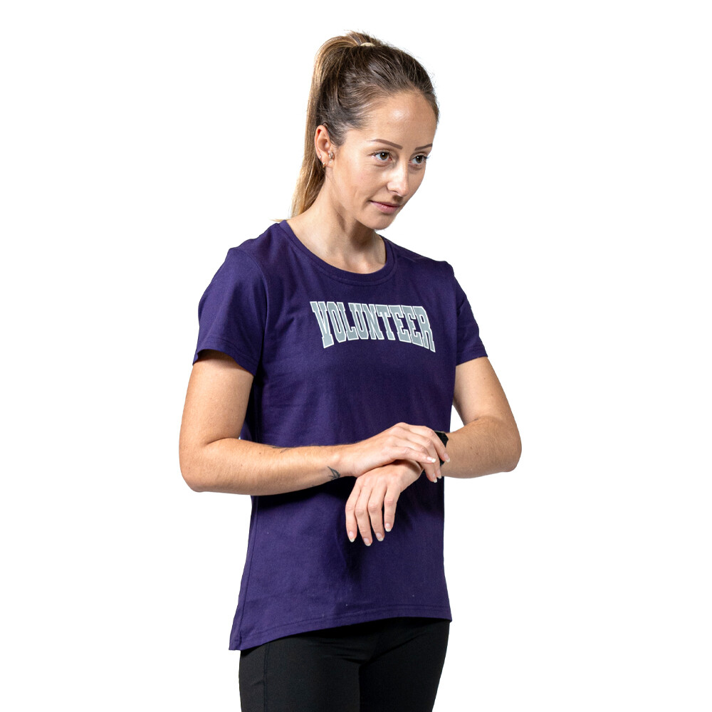 parkrun apricot Women's Volunteer Collegiate T-Shirt
