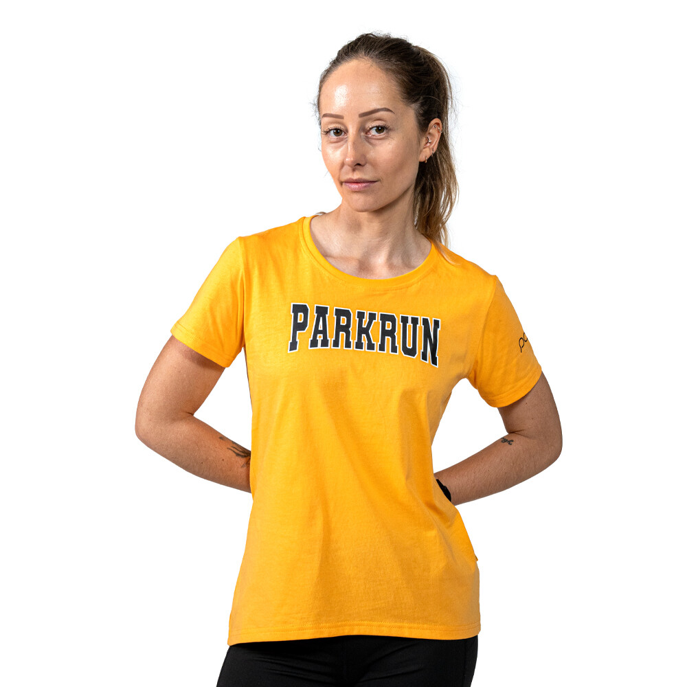 parkrun apricot Women's Collegiate T-Shirt