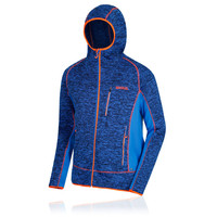 Regatta Mens Cartersville V Full Zip Hooded Fleece Jacket Top Grey Sports