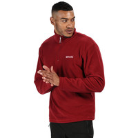 Regatta Mens Unwin Fleece Top Navy Blue Sports Outdoors Half Zip Breathable