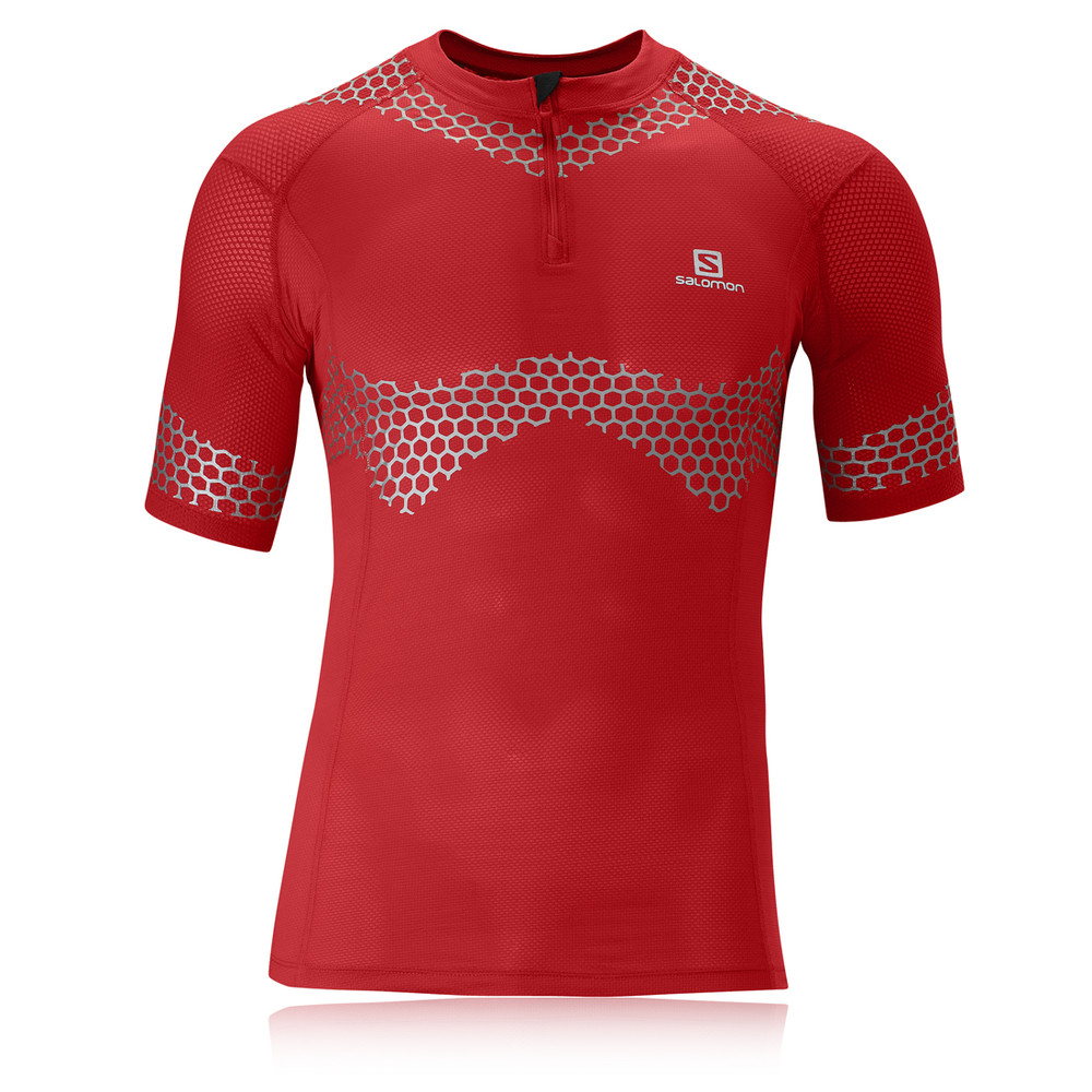 Salomon S-Lab Exo Half-Zip Compression Short Sleeve T-Shirt | SportsShoes.com
