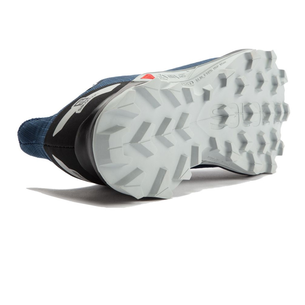 Salomon Alphacross Blast Junior Run Shoe Meadowbrook/White/IcyMor