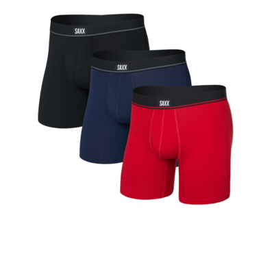 Saxx Essential Cotton Uomo Boxer Brief (3 Pack) - AW25