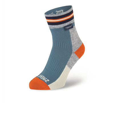 SealSkinz Surlingham Waterproof Striped Cuff Ankle Socks - AW25