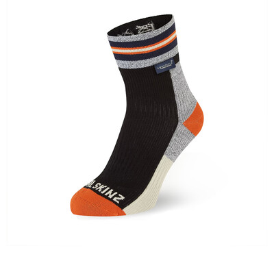 SealSkinz Surlingham Waterproof Striped Cuff Ankle Socks - AW25