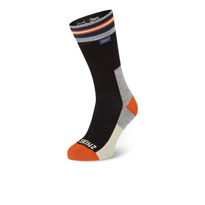SealSkinz Surlingham Waterproof Striped Cuff Mid Length Socks - AW25
