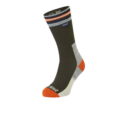 SealSkinz Surlingham Impermeabile Striped Cuff Mid Length Calze - AW26