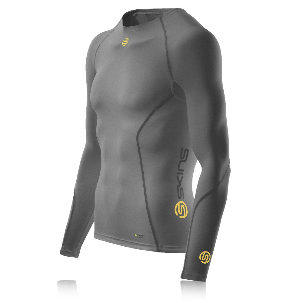 Skins A200 Long Sleeve Compression Running Top