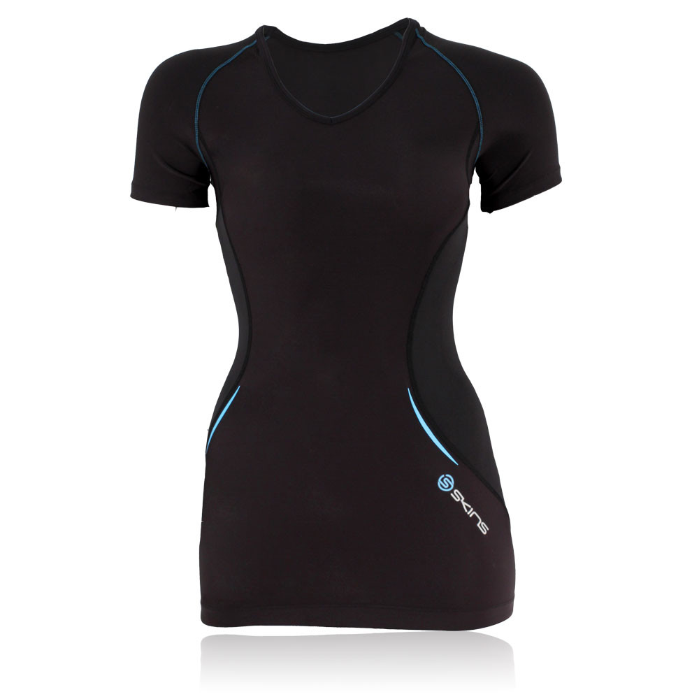 Skins Coldblack Women's Short Sleeve Compression Running TShirt