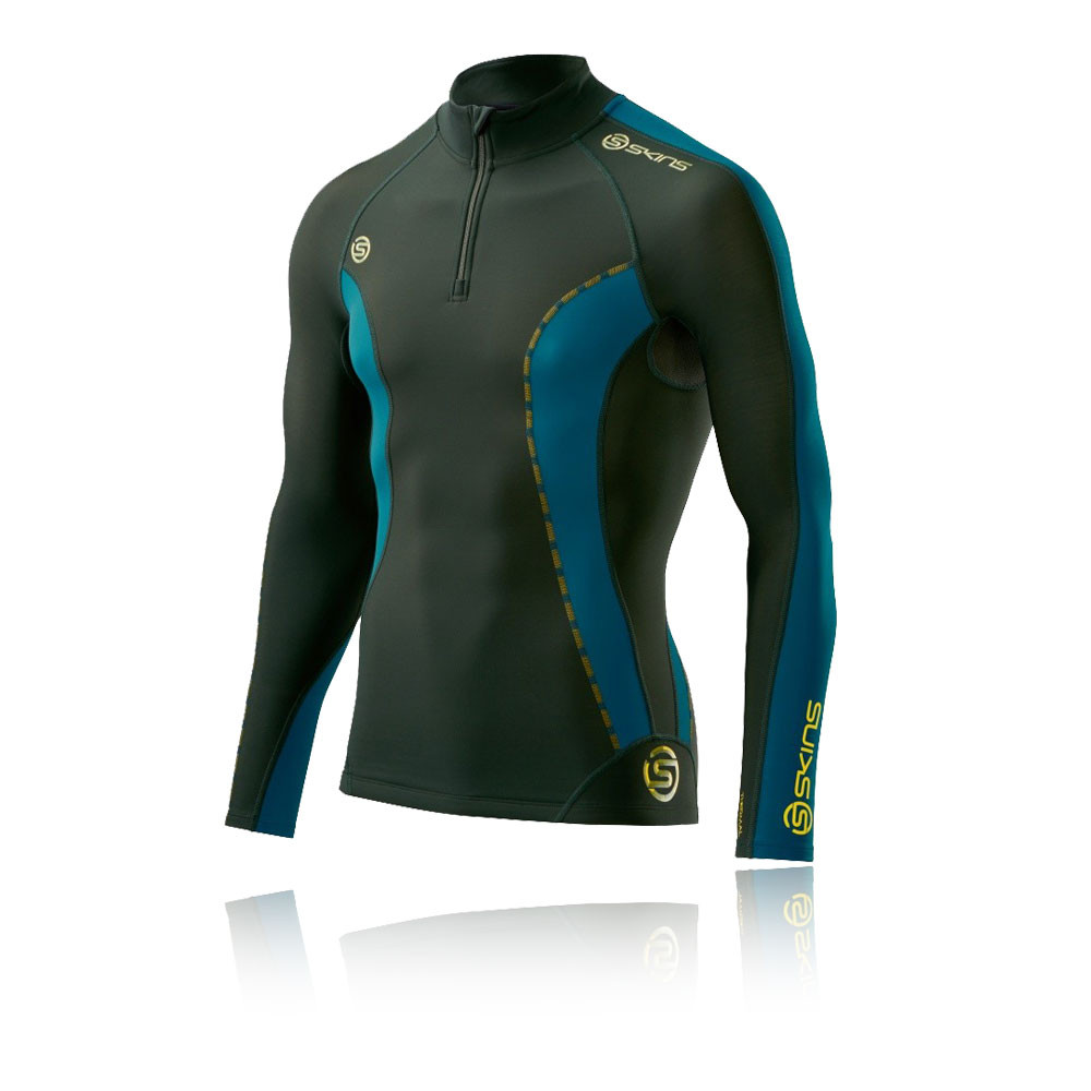 Skins DNAmic Thermal Mock Neck 1/2 Zip Baselayer Top | SportsShoes.com