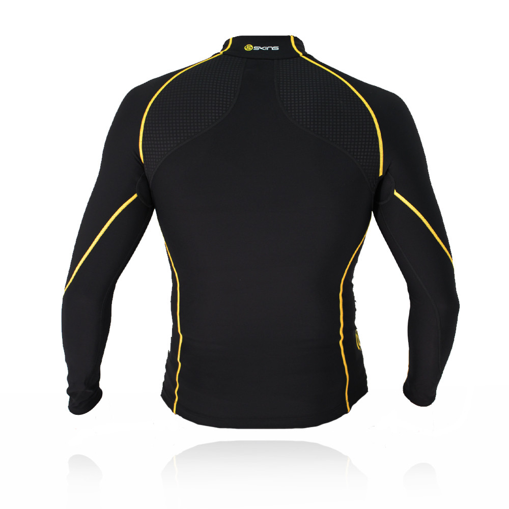 Skins A200 Thermal Long Sleeve Compression Half Zip Running Top | SportsShoes.com