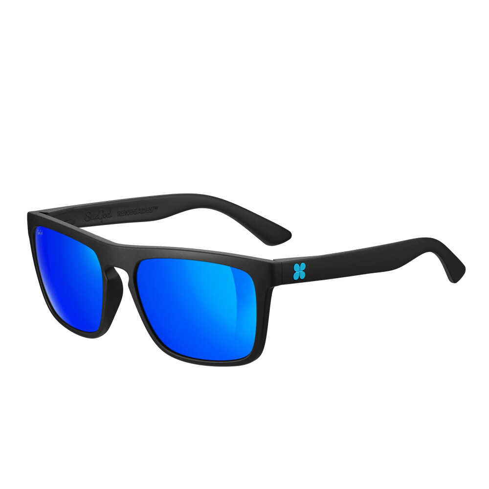 Matte Black with Blue
