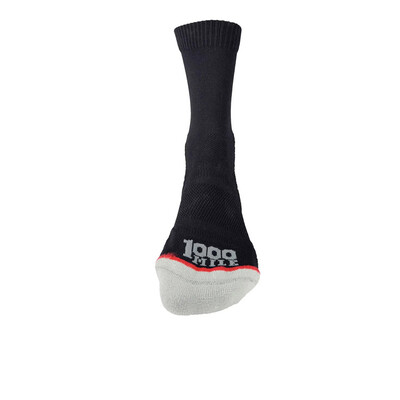 1000 Mile Run Repreve Single Layer Herren Crew Socken (Twin Pack) - AW25