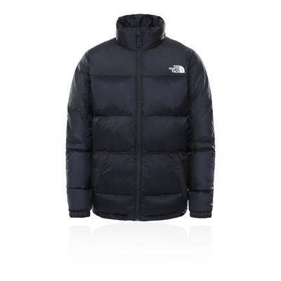 white north face down jacket