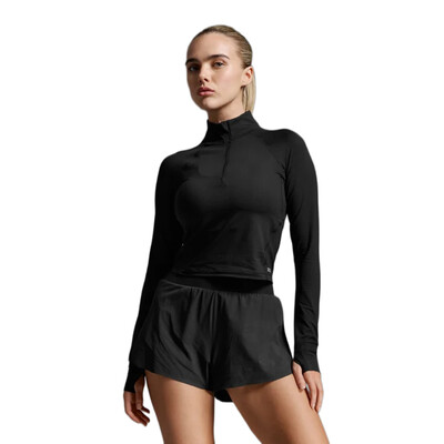 2XU Aero Waffle mujer camiseta manga larga media cremallera - AW26