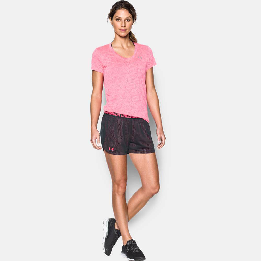 Under Armour Mesh Wordmark Womens Training Canottiera SS17