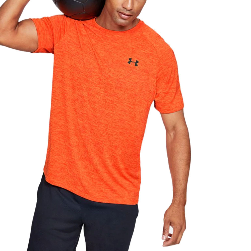 under armour tech t shirt orange